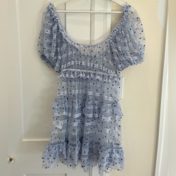 For Love and Lemons Harper ruffle slip dress size small - Picture 9 of 12